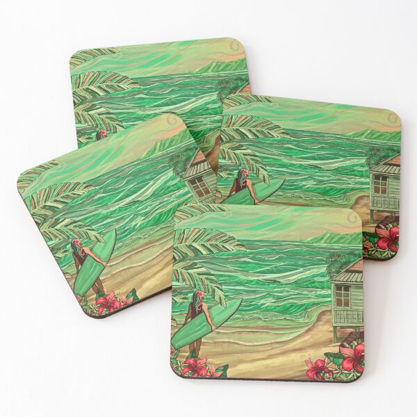 Item preview, Surfer Girl Art  designed and sold by sunnthreads.