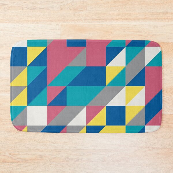 Item preview, Abstract geometric mosaic with triangles in random yellow and gray color palette variation designed and sold by acidmit.