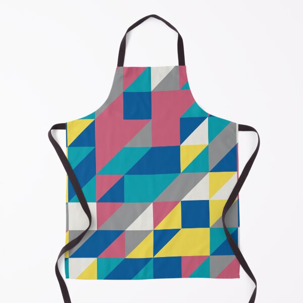 Item preview, Abstract geometric mosaic with triangles in random yellow and gray color palette variation designed and sold by acidmit.