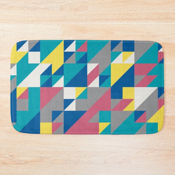 Artikelvorschau, Abstract geometric mosaic with triangles in random yellow and gray color palette variation entworfen und verkauft von acidmit.