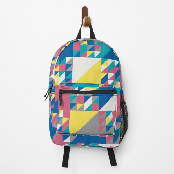 Item preview, Triangles in an abstract geometric mosaic in random yellow and gray color palette variations designed and sold by acidmit.