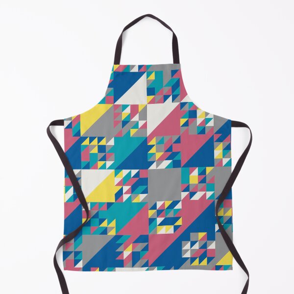 Artikelvorschau, Triangles in an abstract geometric mosaic in random yellow and gray color palette variations entworfen und verkauft von acidmit.
