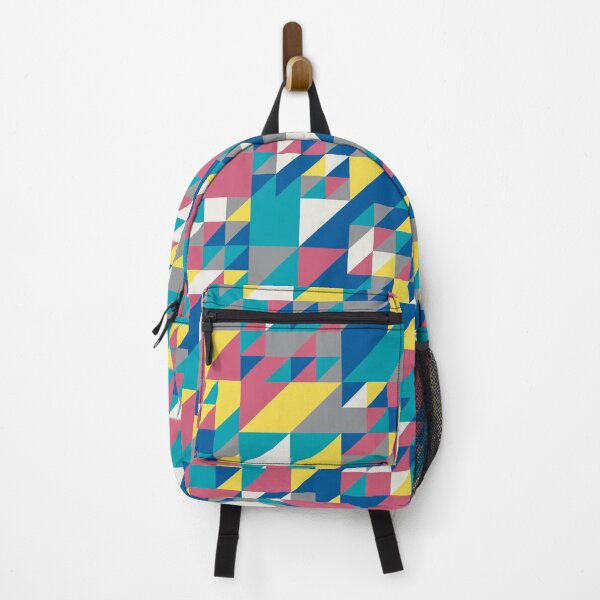 Item preview, Triangles in an abstract geometric mosaic in random yellow and gray color palette variations designed and sold by acidmit.