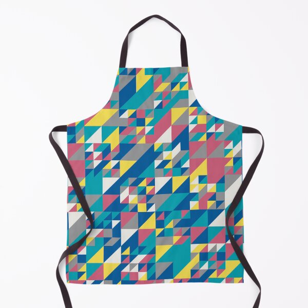 Artikelvorschau, Triangles in an abstract geometric mosaic in random yellow and gray color palette variations entworfen und verkauft von acidmit.