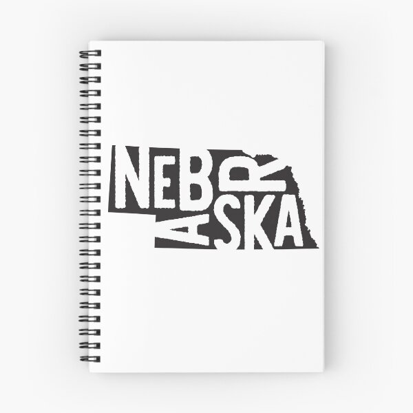 Artikelvorschau, Nebraska State Design | Abstrakte Nebraska-Beschriftungsgrafik | Nebraska Geschenk | Nebraska Karte entworfen und verkauft von crookedriverusa.