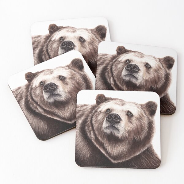 Item preview, Realistic Brown bear Drawing  designed and sold by Sabrina  Jones.
