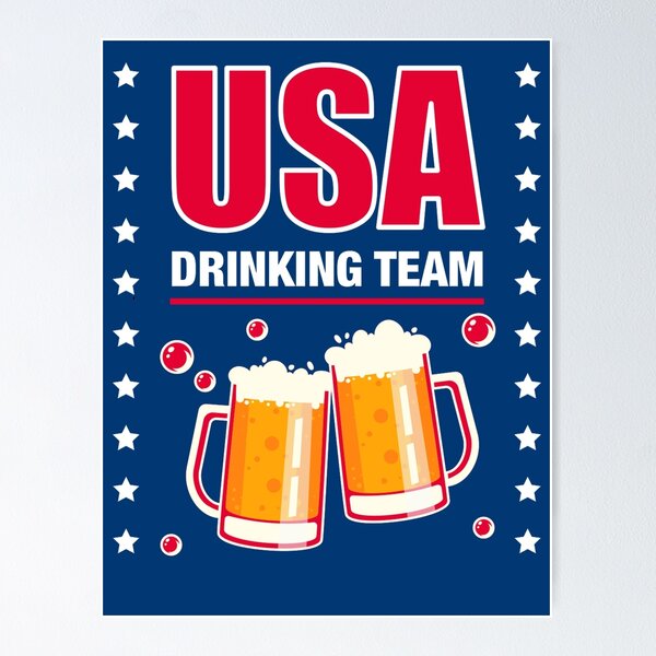 Item preview, USA Drinking Team  designed and sold by chris-ellis-art.