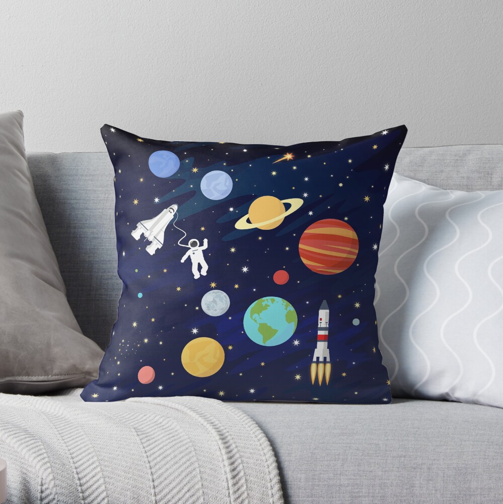 In space Throw Pillow