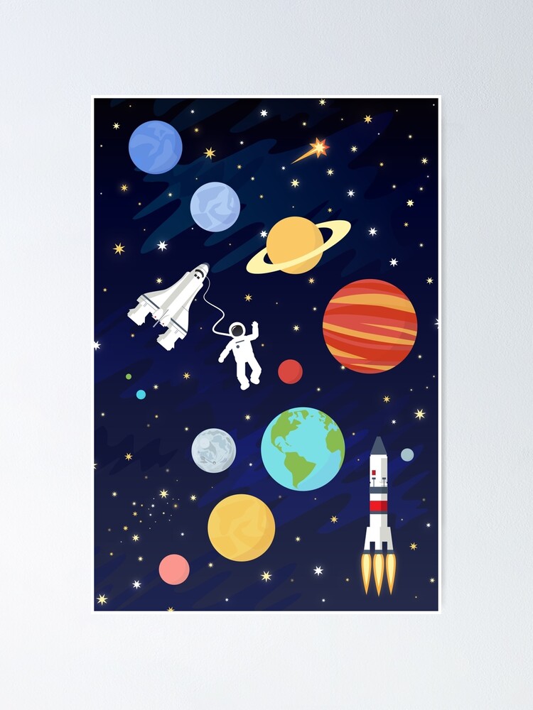 Póster «En el espacio» de MartaOlgaKlara | Redbubble