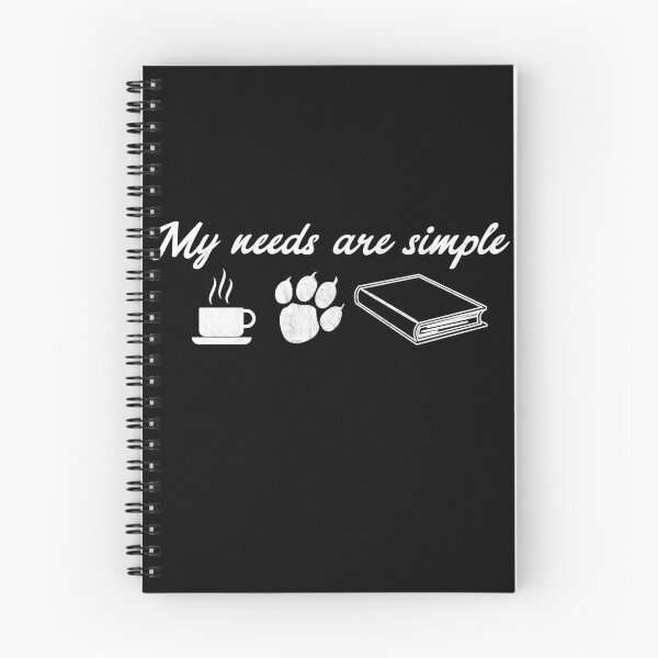 Item preview, My needs are simply coffee tea book cat cat paw designed and sold by DerNerd.