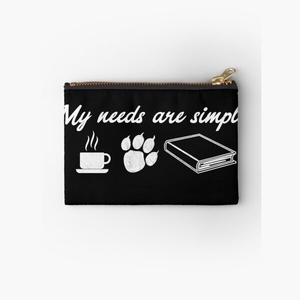 Item preview, My needs are simply coffee tea book cat cat paw designed and sold by DerNerd.