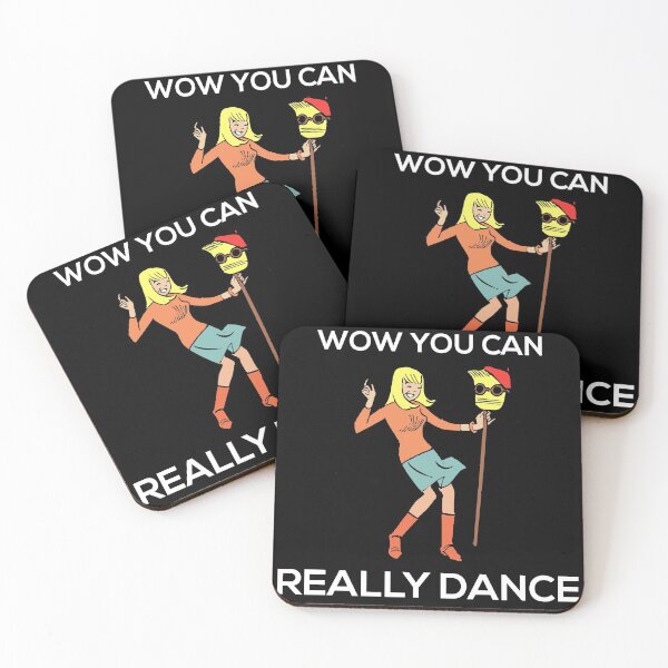 Item preview, Wow you can really dance colorful (white version) designed and sold by kickwear-com.