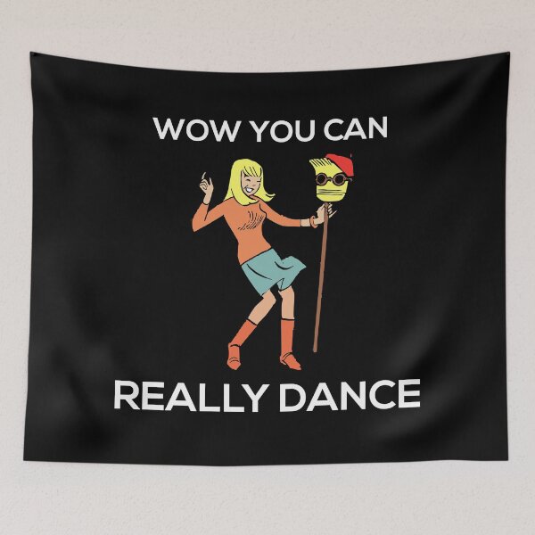 Item preview, Wow you can really dance colorful (white version) designed and sold by kickwear-com.