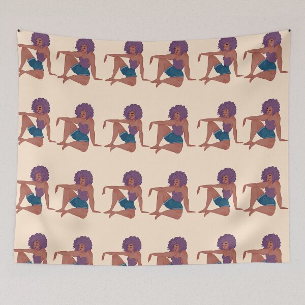 Item preview, Girls with Purple Hair designed and sold by printsbyaudree.