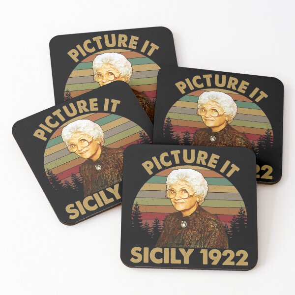 Aperçu de l'œuvre Picture It Sicile 1922 Rétro Vintage Les Golden Girls Rose Dorothy Blanche créée et vendue par LewisStevens.