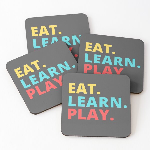 Item preview, EAT. LEARN. PLAY designed and sold by SKYCREATION.