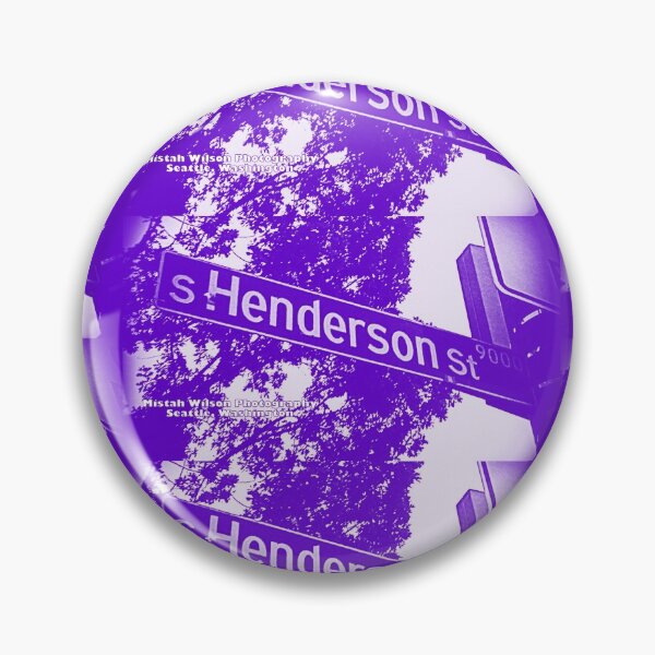 Item preview, Henderson Street, Seattle, Washington by Mistah Wilson designed and sold by The Street Sign Store.