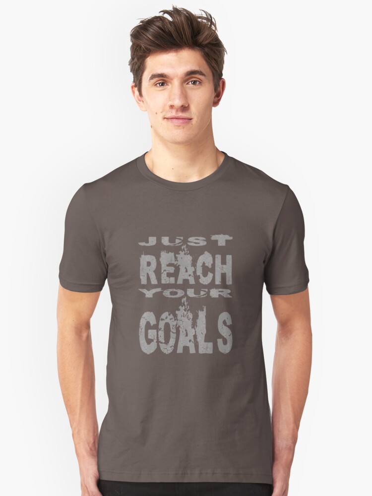 Alternate view of Just reach your goals Slim Fit T-Shirt