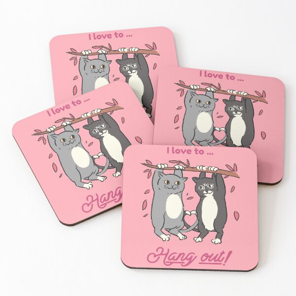 Item preview, Sweet Happy Kittens Cubs, I Love To Hang Out, Positive Vibes designed and sold by Mrunner.