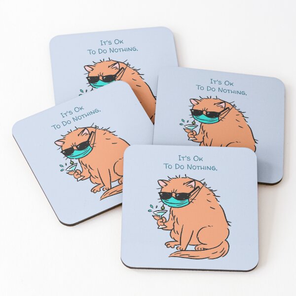 Item preview, Funny Cat, It's Ok TO Do Nothing, Sweet Happy Kittens Cubs designed and sold by Mrunner.
