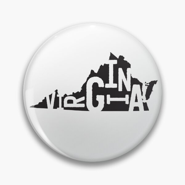 Item preview, Virginia State Design | Abstract Virginia Lettering Graphic | Virginia Gift | Virginia Map  designed and sold by crookedriverusa.