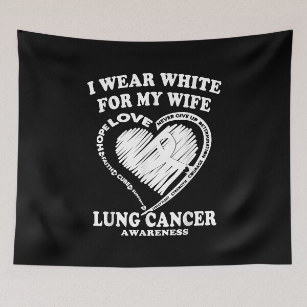 Item preview, Mens Lung Cancer Awareness  I Wear White For My Wife designed and sold by Laren-Fashion.