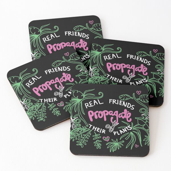 Item preview, Real Friends Propagate Their Plants - Plant Lover - Hand Lettering Illustration designed and sold by TalkinSweet.