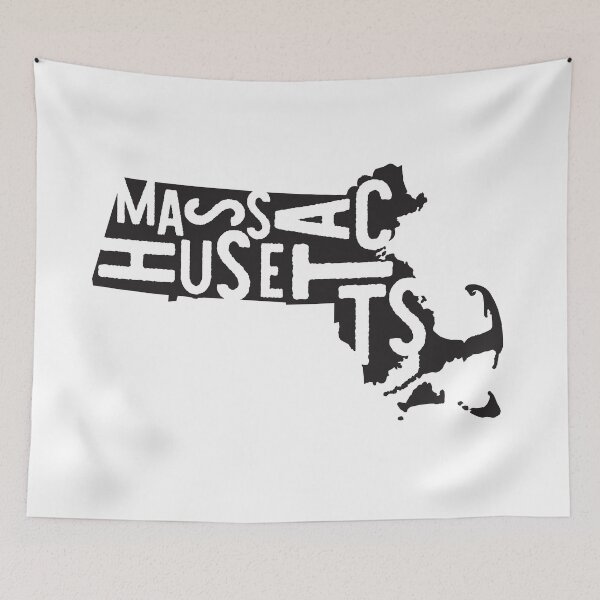 Item preview, Massachusetts State Design | Abstract Massachusetts Lettering Graphic | Massachusetts Gift | Massachusetts Map  designed and sold by crookedriverusa.