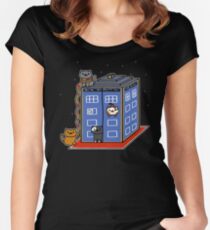 Who Atsume Women's Fitted Scoop T-Shirt