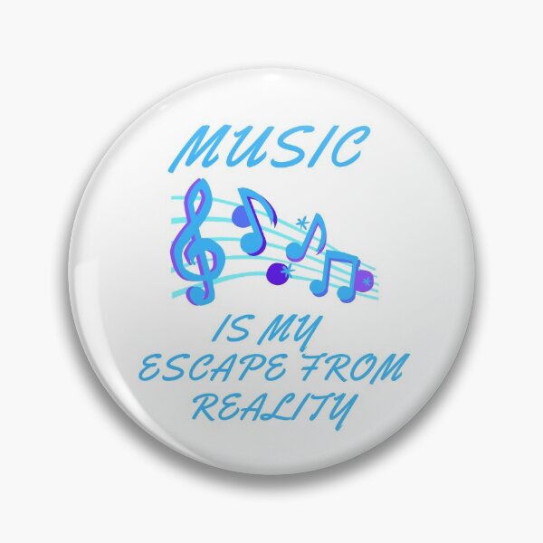 Item preview, Music is my escape from reality (white)  designed and sold by cute105.