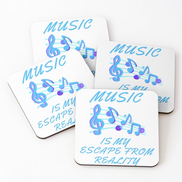 Item preview, Music is my escape from reality (white)  designed and sold by cute105.