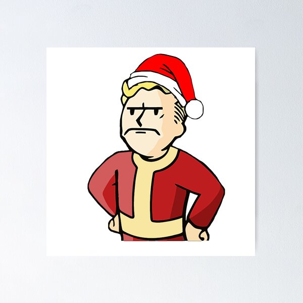 Christmas Angry Vault Boy *HIGH QUALITY* Poster for Sale by