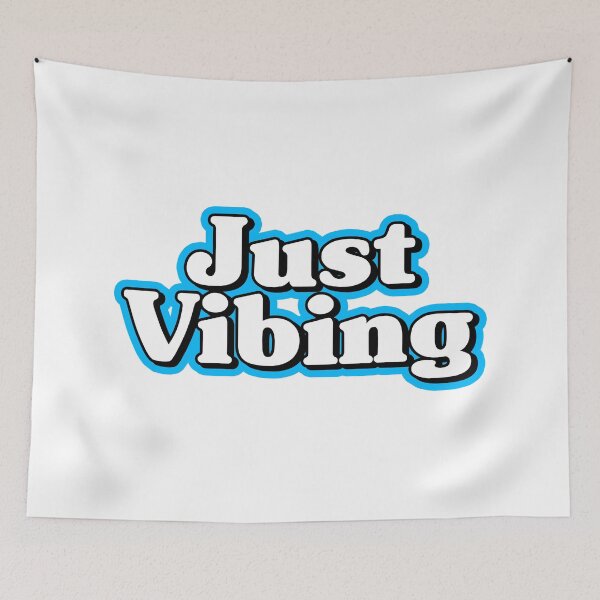 Item preview, Just Vibing Blue designed and sold by Beginartist.
