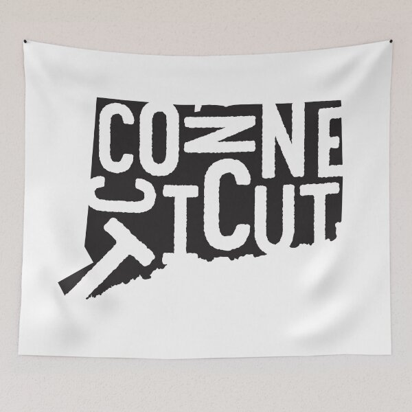 Item preview, Connecticut State Design | Abstract Connecticut Lettering Graphic | Connecticut Gift | Connecticut Map  designed and sold by crookedriverusa.