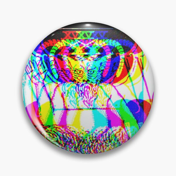 Item preview, Trippy Hallucinogenic Lucifer Devil Tarot Glitch Art designed and sold by BrooklynCaveman.