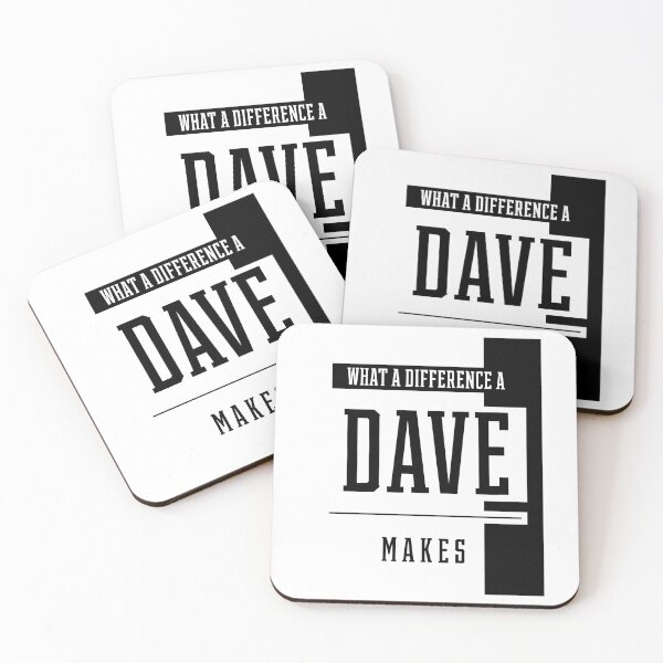 Item preview, What A Difference A Dave Makes - Family Name Gift designed and sold by DiogoCalheiros.
