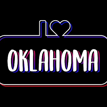 Artwork thumbnail, I Love Oklahoma Colorful Text by RADesigns21