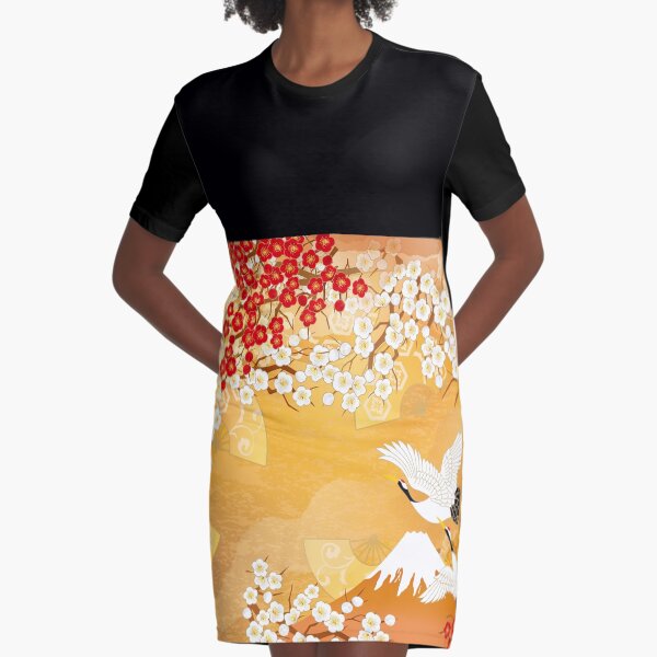 Beautiful kimono of Japan Graphic T-Shirt Dress