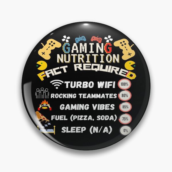 Item preview, Gamer Nutrition Facts  designed and sold by mewsis.