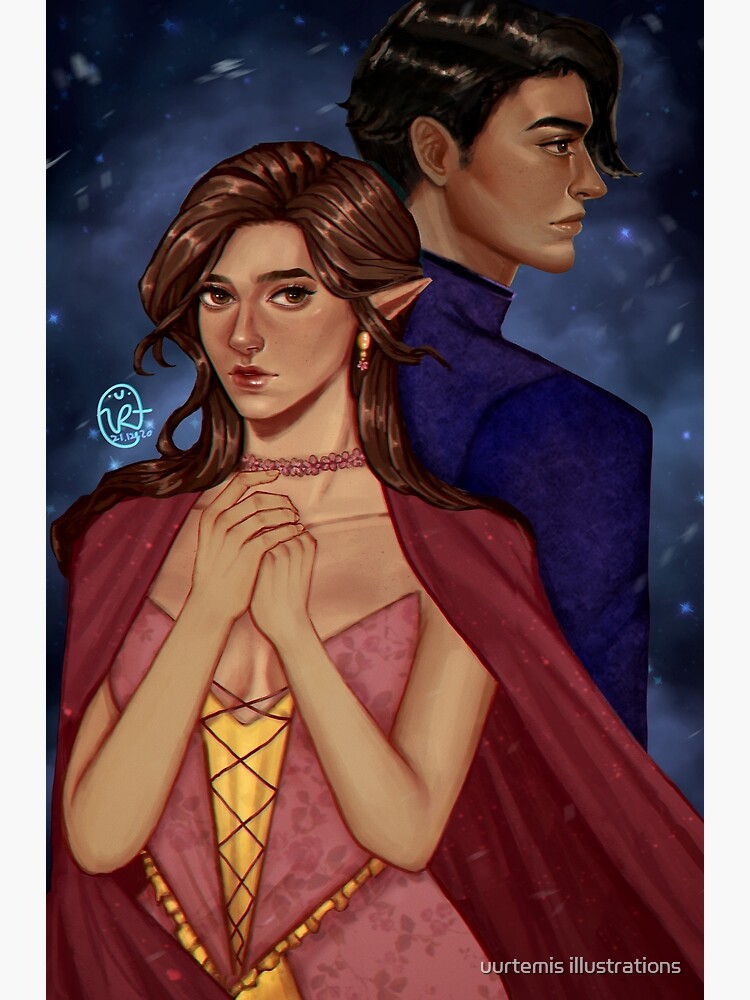 ACOTAR Winter Solstice Azriel and Elain Poster for Sale by LynleighSato