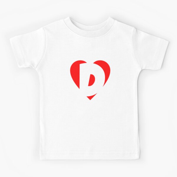 I Love E Heart E Heart With Letter E Kids T Shirt By Theshirtshops Redbubble