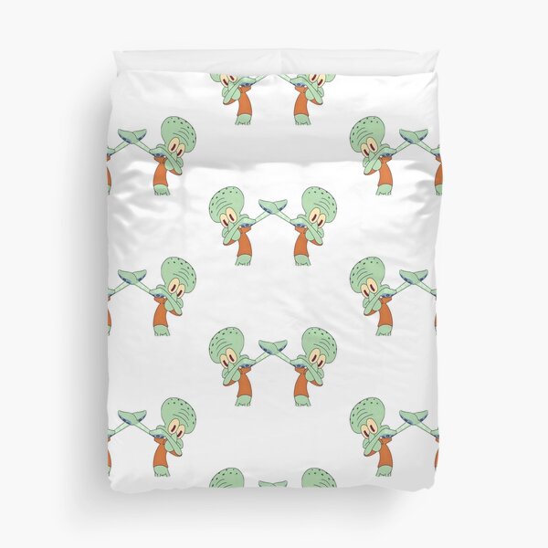 Twin Squidward Dab Duvet Cover