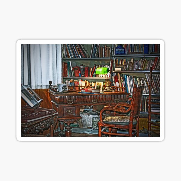 Still life interiors, Fabio's desk Sticker
