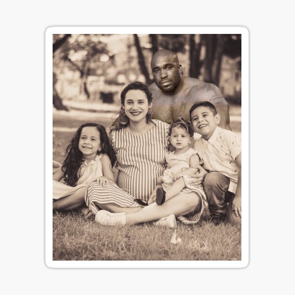 Barry Wood Family Photo Sticker