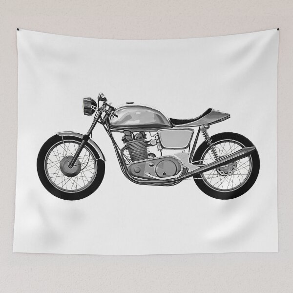 Item preview, Cafè Racer Retro Motorbike  designed and sold by PeterADesign.