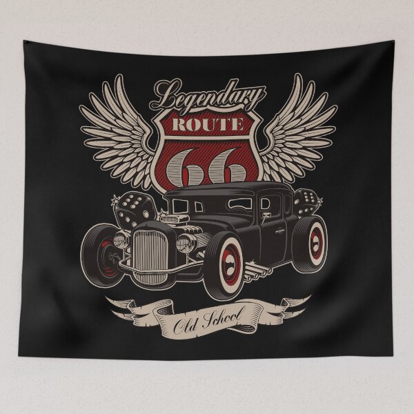 Item preview, Vintage Old School American Hot Rod  designed and sold by Vector Scout Lab.