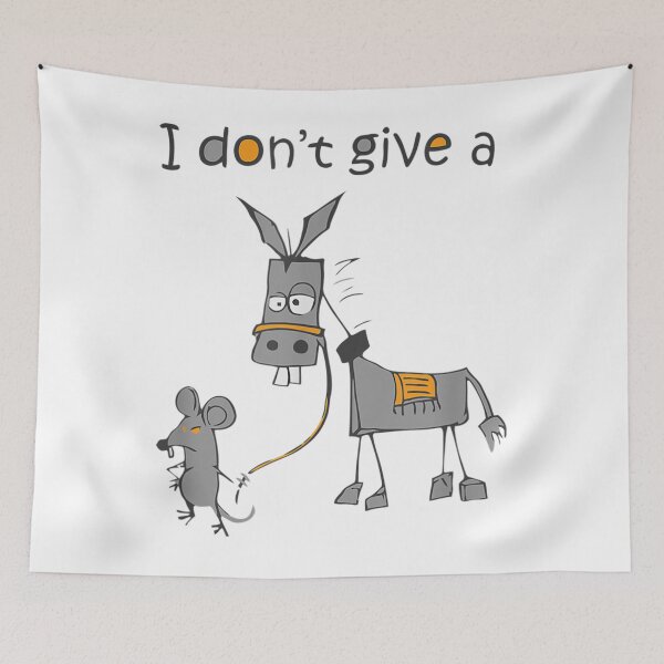 Item preview, I Don't Give A Rat's Donkey Walking Jackass Donkey Gift  designed and sold by XuXue.