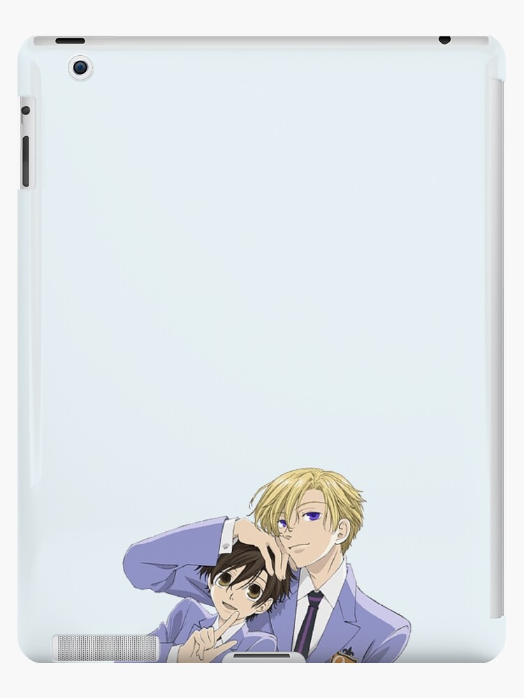 Funda y vinilo para iPad «Club anfitrión de la escuela secundaria de Ouran  Haruhi Fujioka y Tamaki Suoh (uniforme escolar) Medio cuerpo» de  thePeachPit | Redbubble