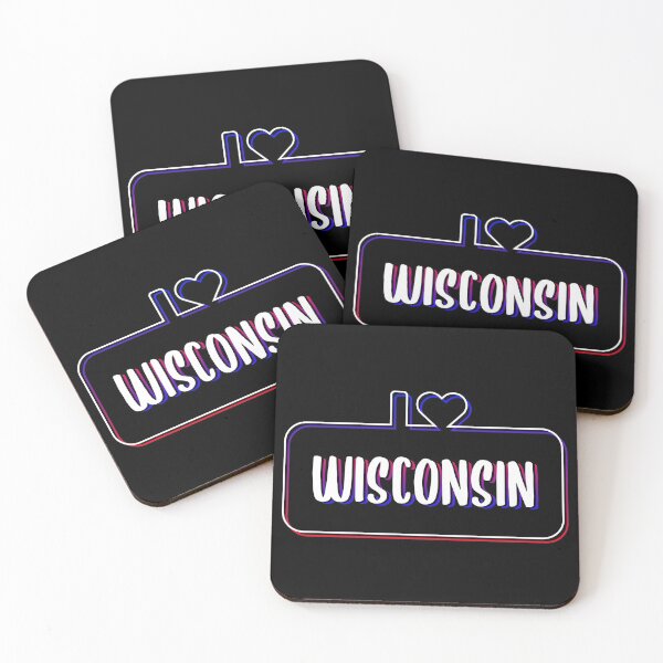 Item preview, I Love Wisconsin Colorful Text designed and sold by RADesigns21.