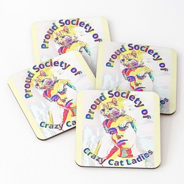 Item preview, Proud Society of Crazy CAT Ladies designed and sold by HamiltonmagicTs.